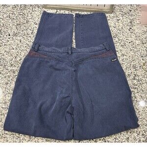 Vintage Wrangler Silverlake Button Fly Bare Back Jeans Blue W/Red Accent 32”x34”